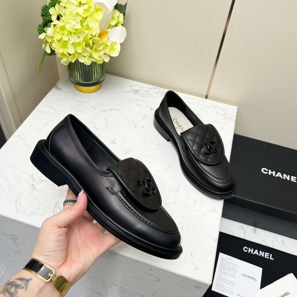 Chanel Moccasins Black For Women