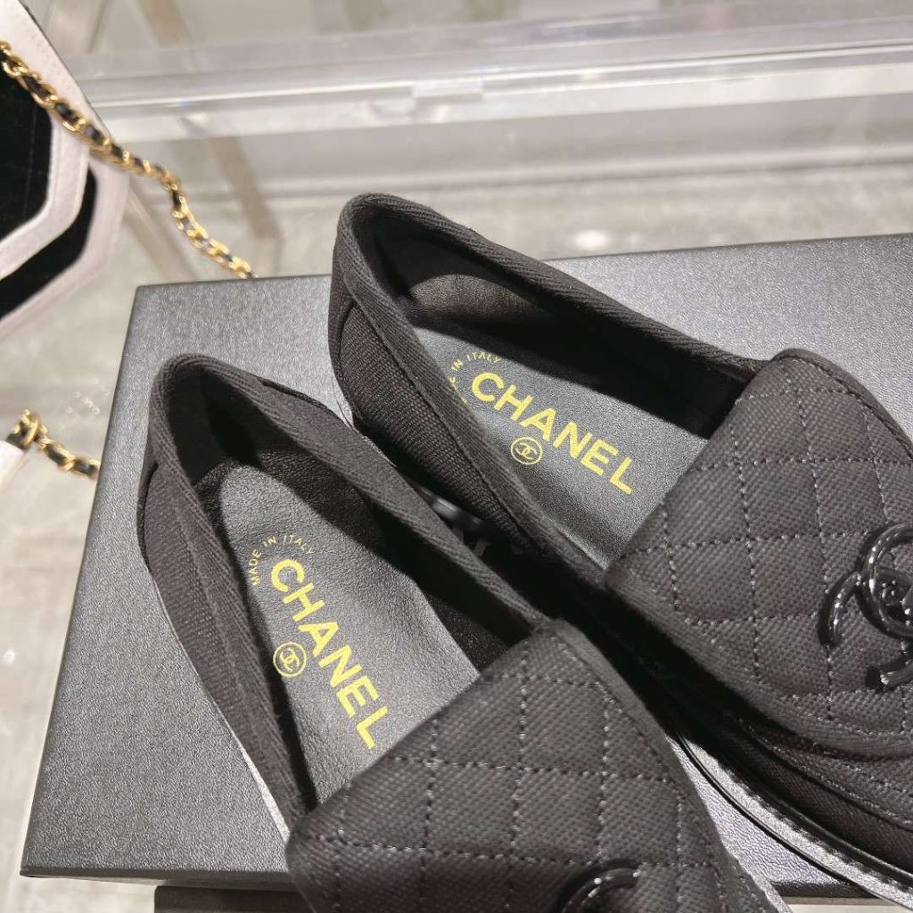 Chanel Moccasins Black For Women