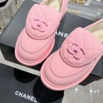 Chanel Moccasins Pink For Women