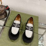 Chanel Moccasins Black/White For Women