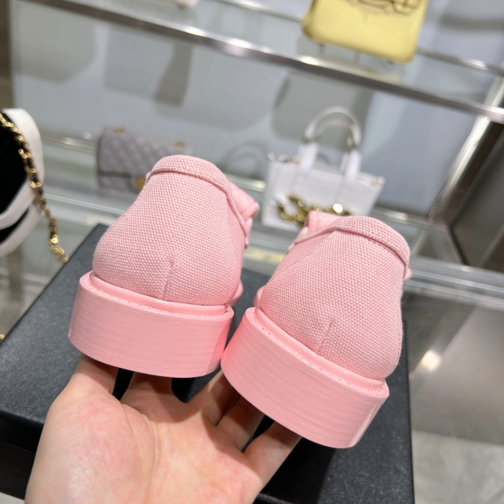 Chanel Moccasins Pink For Women