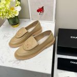 Chanel Moccasins Beige For Women