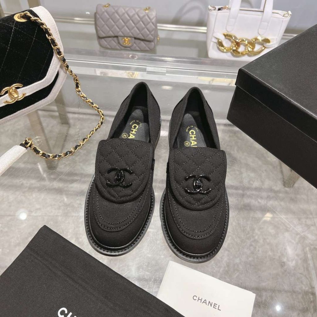 Chanel Moccasins Black For Women