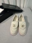 Chanel Moccasins Cream For Women