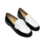 Chanel Moccasins Loafers White For Women