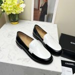 Chanel Moccasins Loafers White For Women