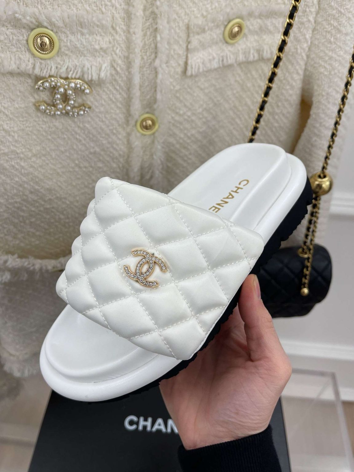 Chanel Mules White For Women