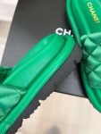 Chanel Mules Green For Women