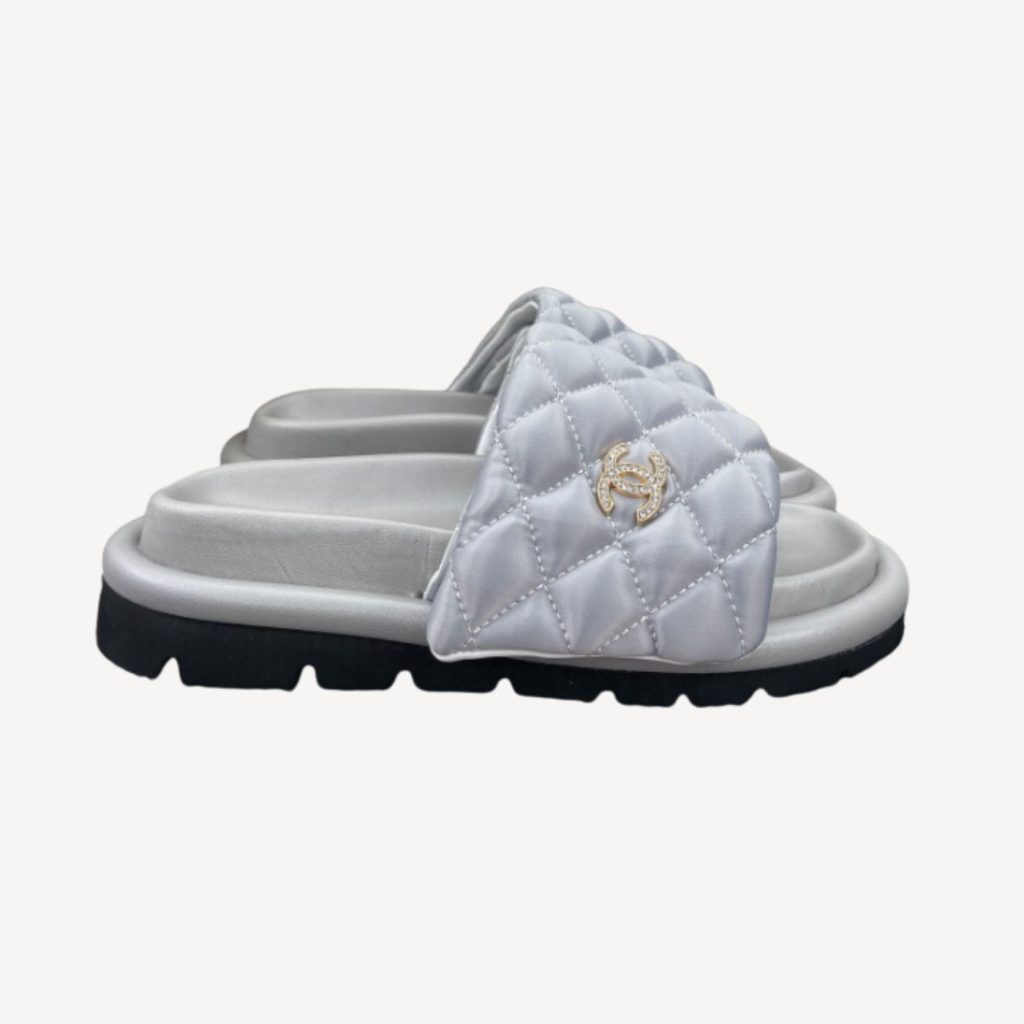 Chanel Mules Grey For Women