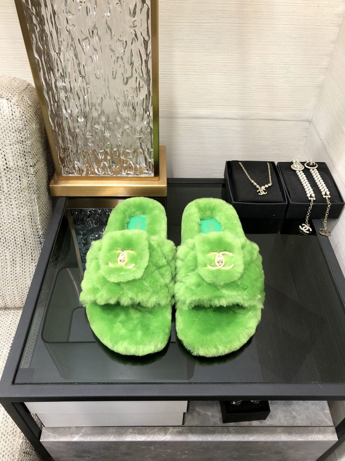 Chanel Mules Green For Women