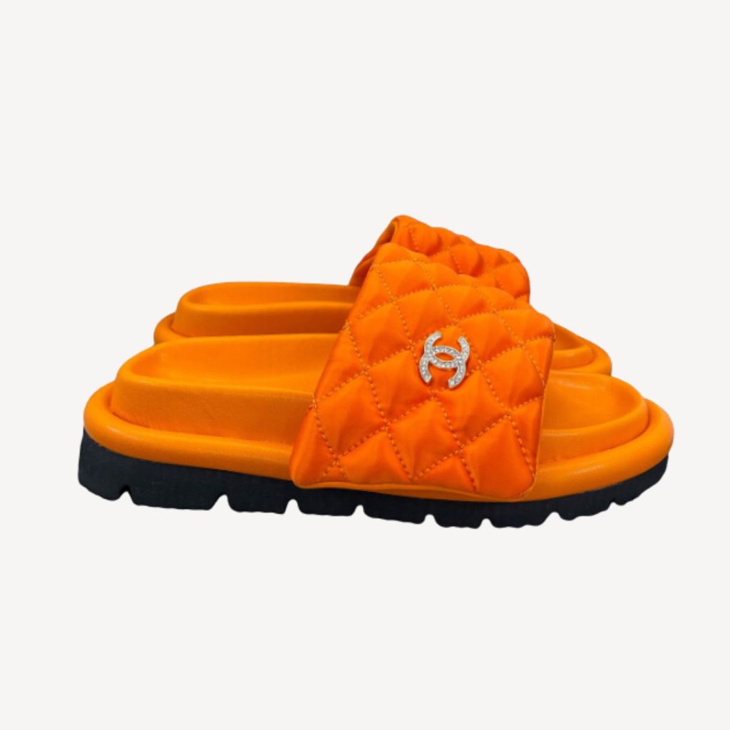 Chanel Mules Orange For Women