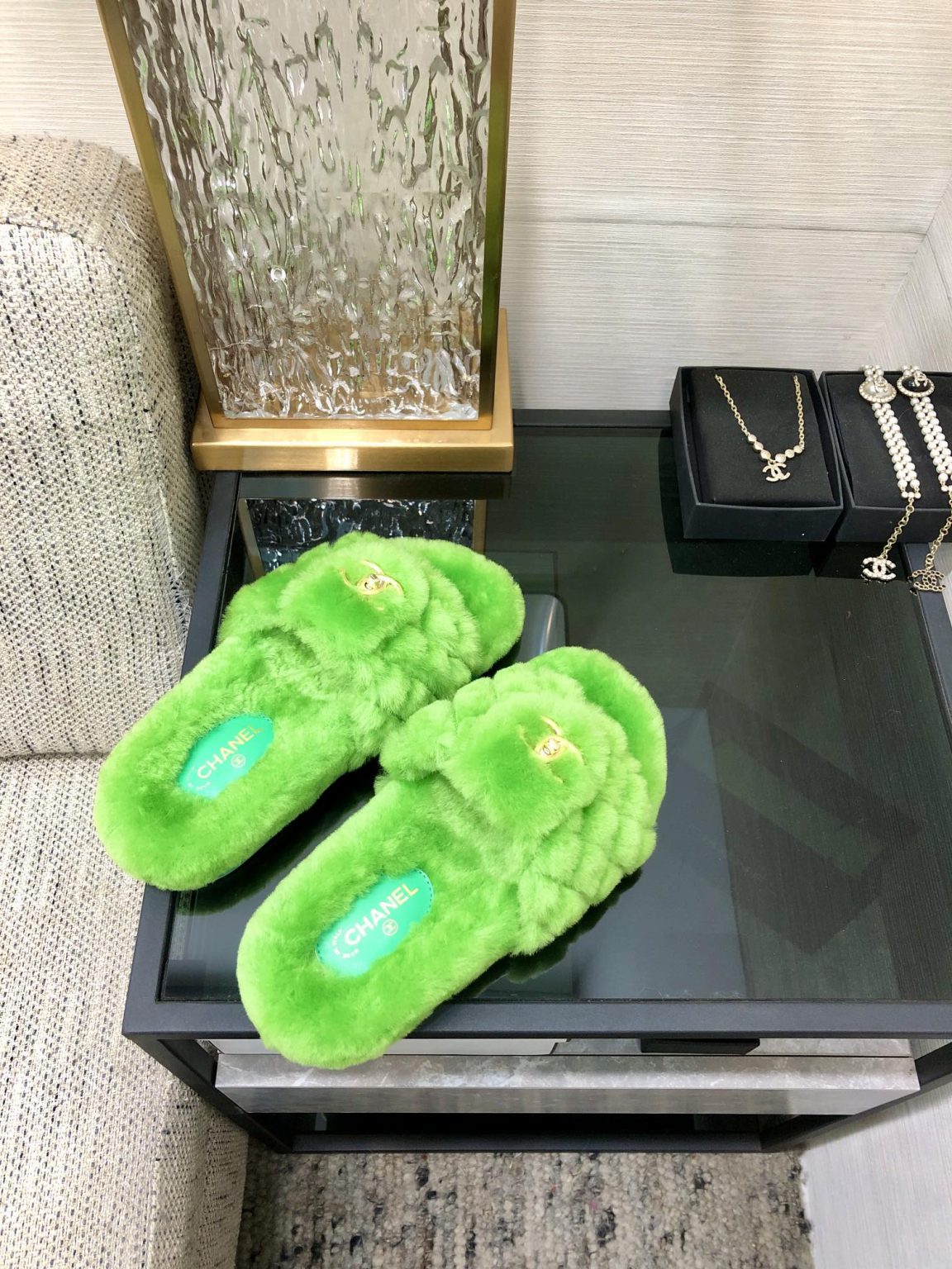 Chanel Mules Green For Women