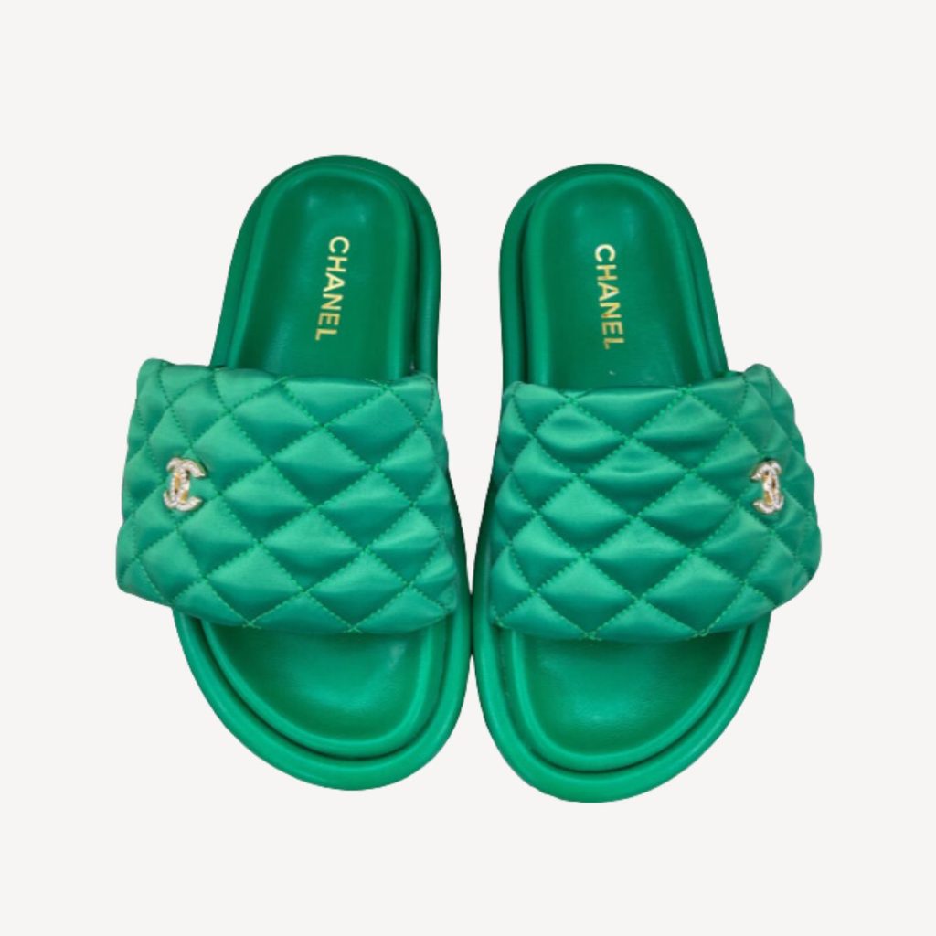 Chanel Mules Green For Women