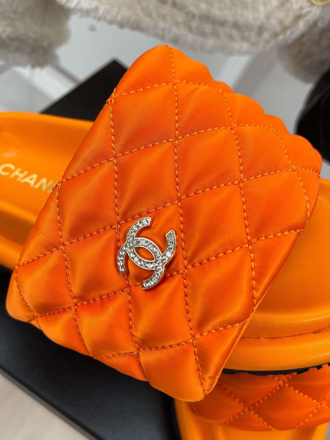 Chanel Mules Orange For Women