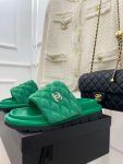 Chanel Mules Green For Women