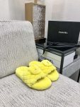 Chanel Mules Yellow For Women