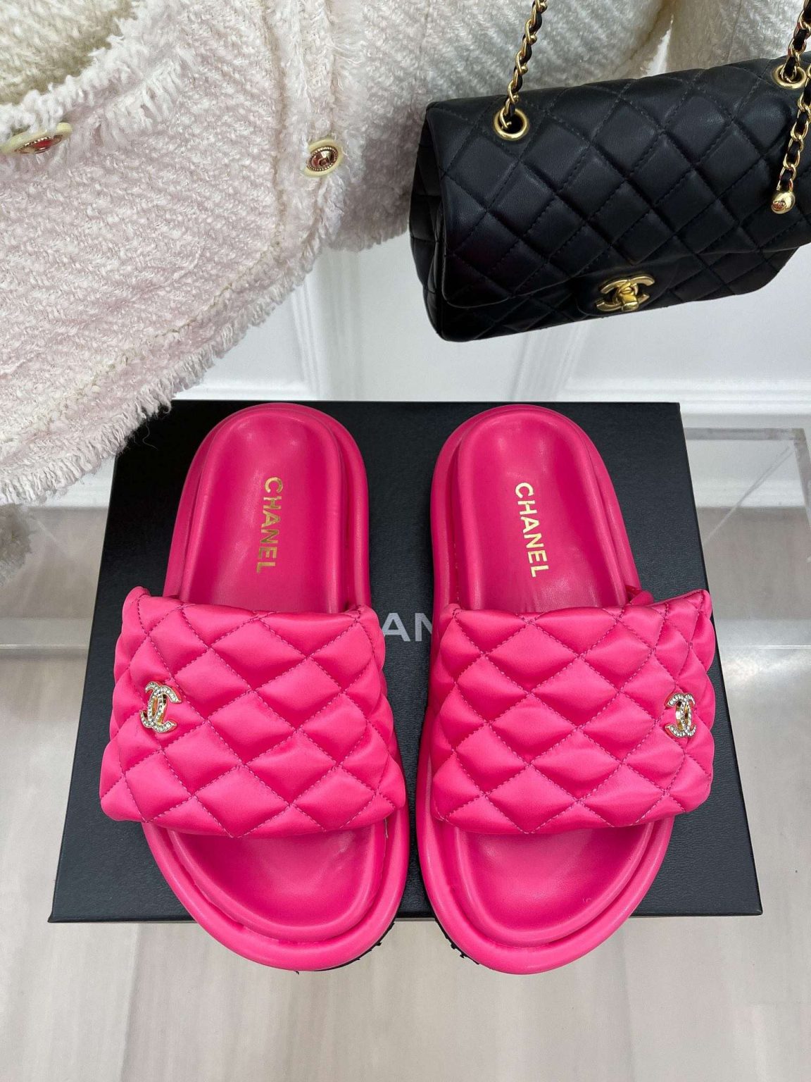 Chanel Mules Pink For Women