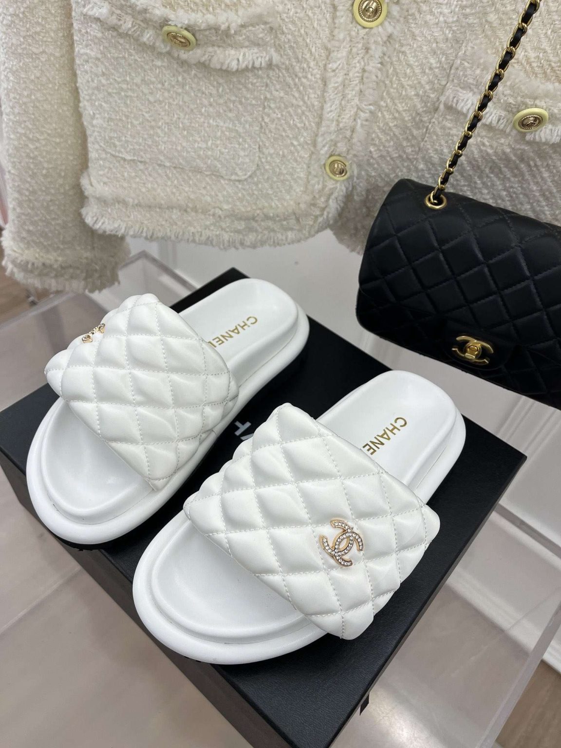 Chanel Mules White For Women