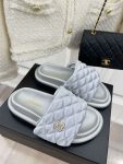 Chanel Mules Grey For Women