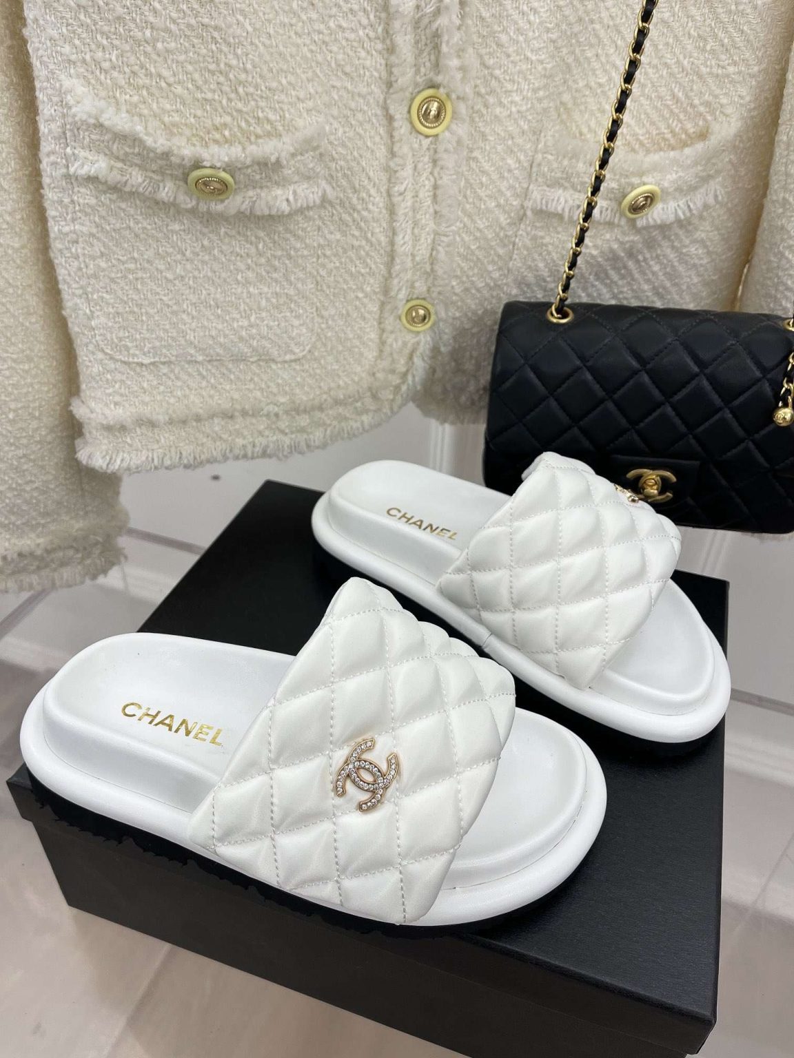 Chanel Mules White For Women