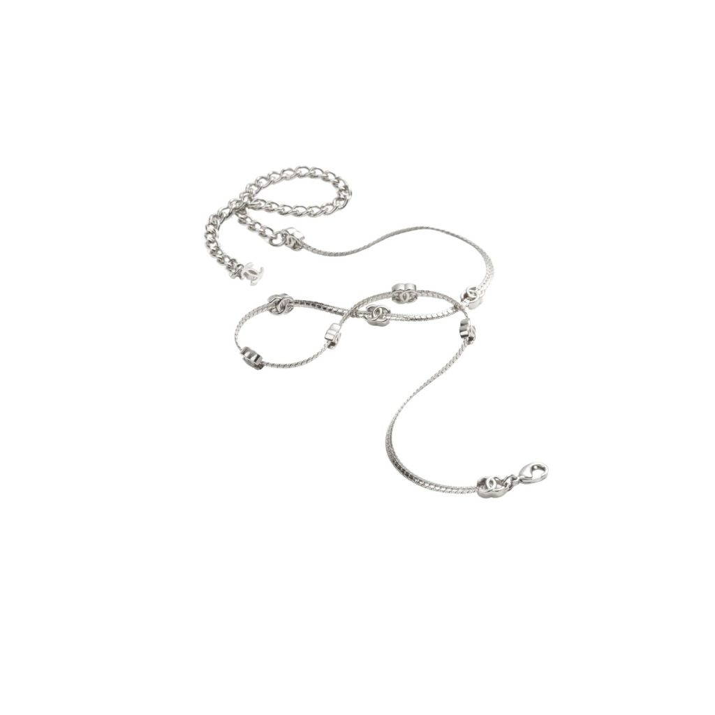 Chanel Necklace Silver For Women ABE254 B18058 NZS81