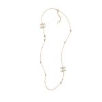 Chanel Long Necklace Gold For Women ABE137 B17817 NZL79