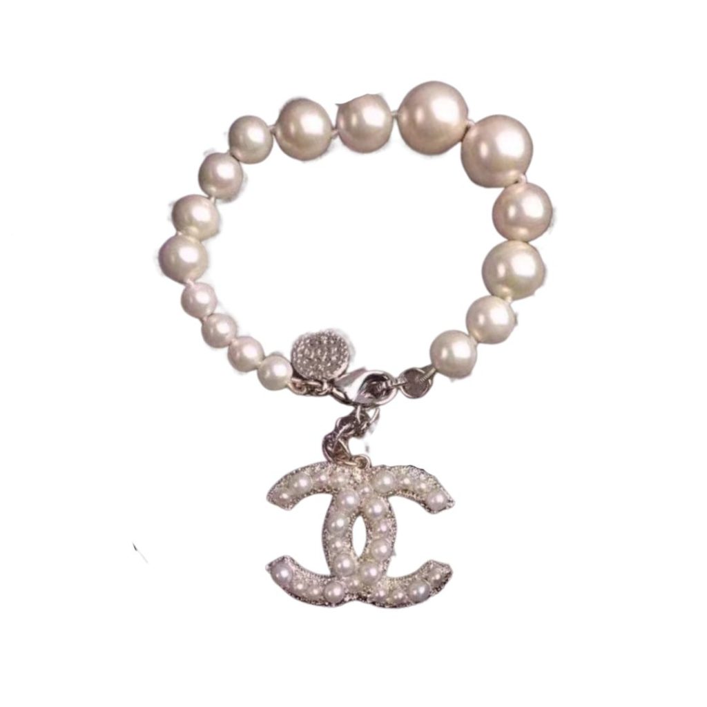 Chanel Pearl Bracelet Gold For Women