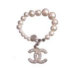 Chanel Pearl Bracelet Gold For Women