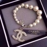 Chanel Pearl Bracelet Gold For Women