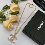 Chanel Pearl Double C Gradient Necklace Gold For Women