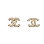 Chanel Pearl Earrings Gold For Women