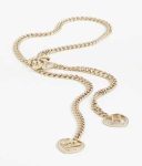 Chanel Pearl Heart Necklace Gold For Women