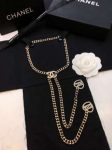 Chanel Pearl Heart Necklace Gold For Women