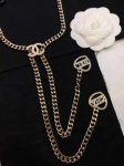 Chanel Pearl Heart Necklace Gold For Women