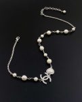 Chanel Pearl Love Necklace White For Women