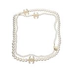 Chanel Pearl Necklace White For Women