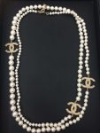 Chanel Pearl Necklace White For Women