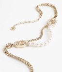 Chanel Pearl Necklace Gold For Women