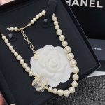 Chanel Pearl Necklace White For Women