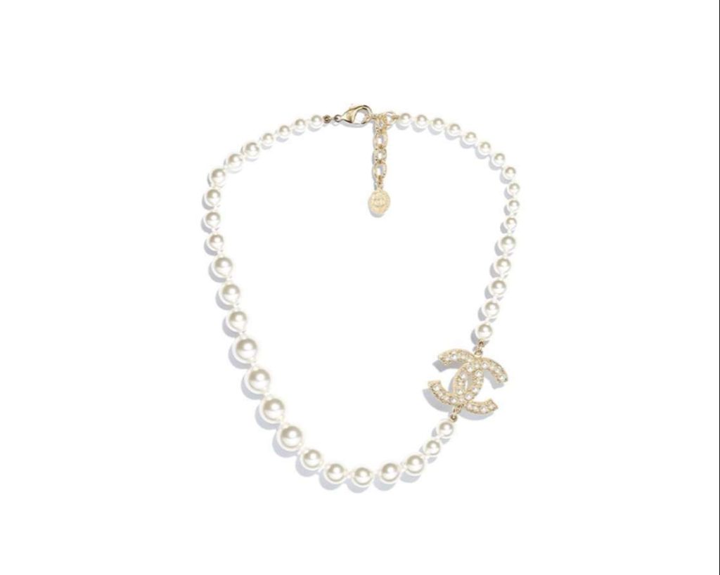 Chanel Pearl Necklace White For Women