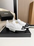 Chanel Platform Casual Style Plain White For Women