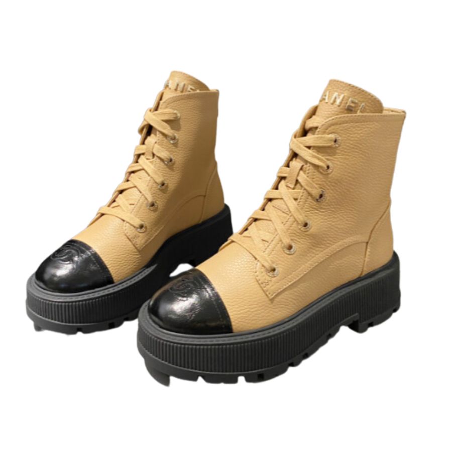Chanel Short Boots Brown For Women