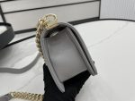 Small Boy Handbag Black/White/Grey For Women 8.2in/21cm