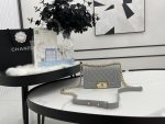 Small Boy Handbag Black/White/Grey For Women 8.2in/21cm