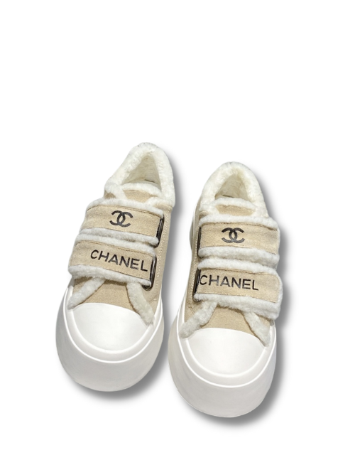Chanel Sneakers Beige For Women