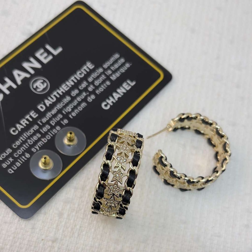 Chanel Star Earrings Gold For Women