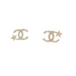 Chanel Star Shape Earrings Gold For Women