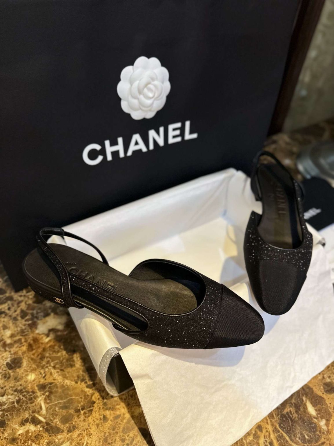 Chanel Strass Pumps Black For Women