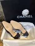 Chanel Strass Slingbacks Black For Women