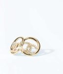 Chanel Stud Earrings Gold For Women